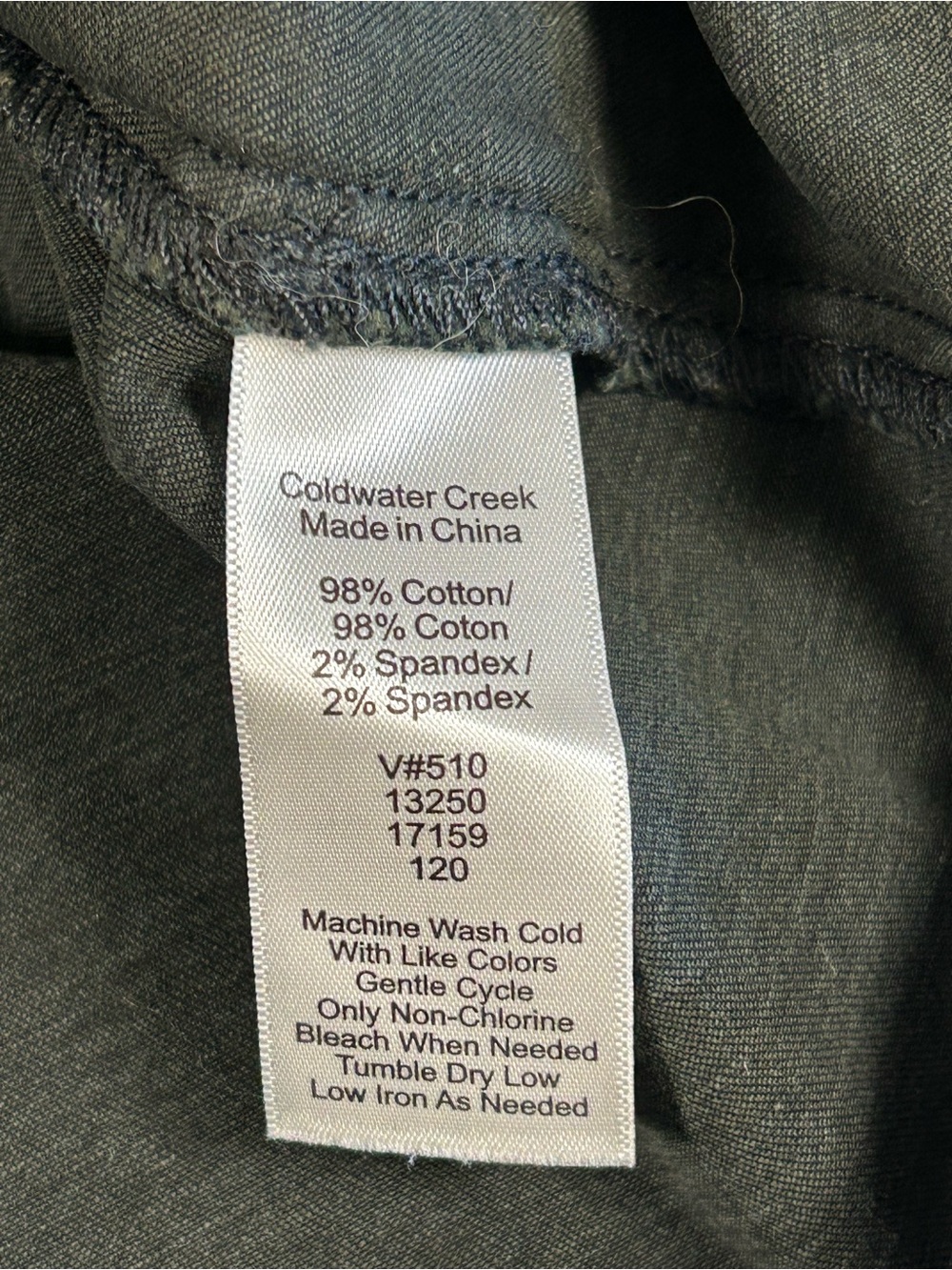 Coldwater Creek Dark Blue Washed Denim Shirt Shacket - Picture 3 of 8